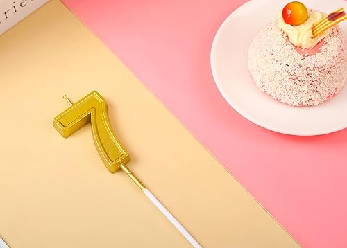 Miniatura 8 de Velas doradas con el número 55 para pasteles, decoración de pastel de cumpleaños número 55 para mujeres y hombres, feliz 55 cumpleaños, boda,