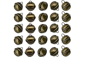 Vintage Brass Jingle Bells for Adornment and Melody