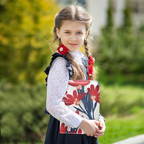 Miniatura 5 de Spring Floral Flower Trading Card Binder 4-Pocket Card Holder with 50 Removable Sleeves 3-Ring Card Albums Binder Holds Up to 400 Cards Card Book