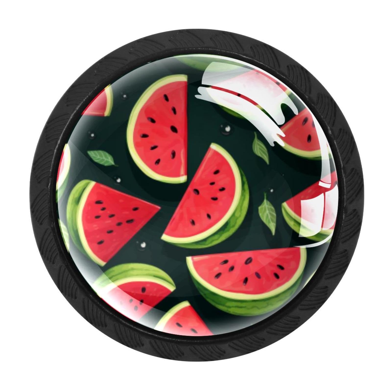 CHENZZZZ 4 Pack Cabinet Handles Watermelon Kitchen Drawer Pulls Furniture Door Handles for Cupboard Bedroom Wardrobe