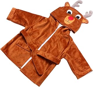 HAPINARY 1Pc Roupão De Alce Infantil Toalha De Banho De Natal Toalha De Bebê Envoltório Toalha De Natal Com Capuz Roupão De Banho Infantil Poncho Toalhas Para Crianças Toalhas Com Capuz