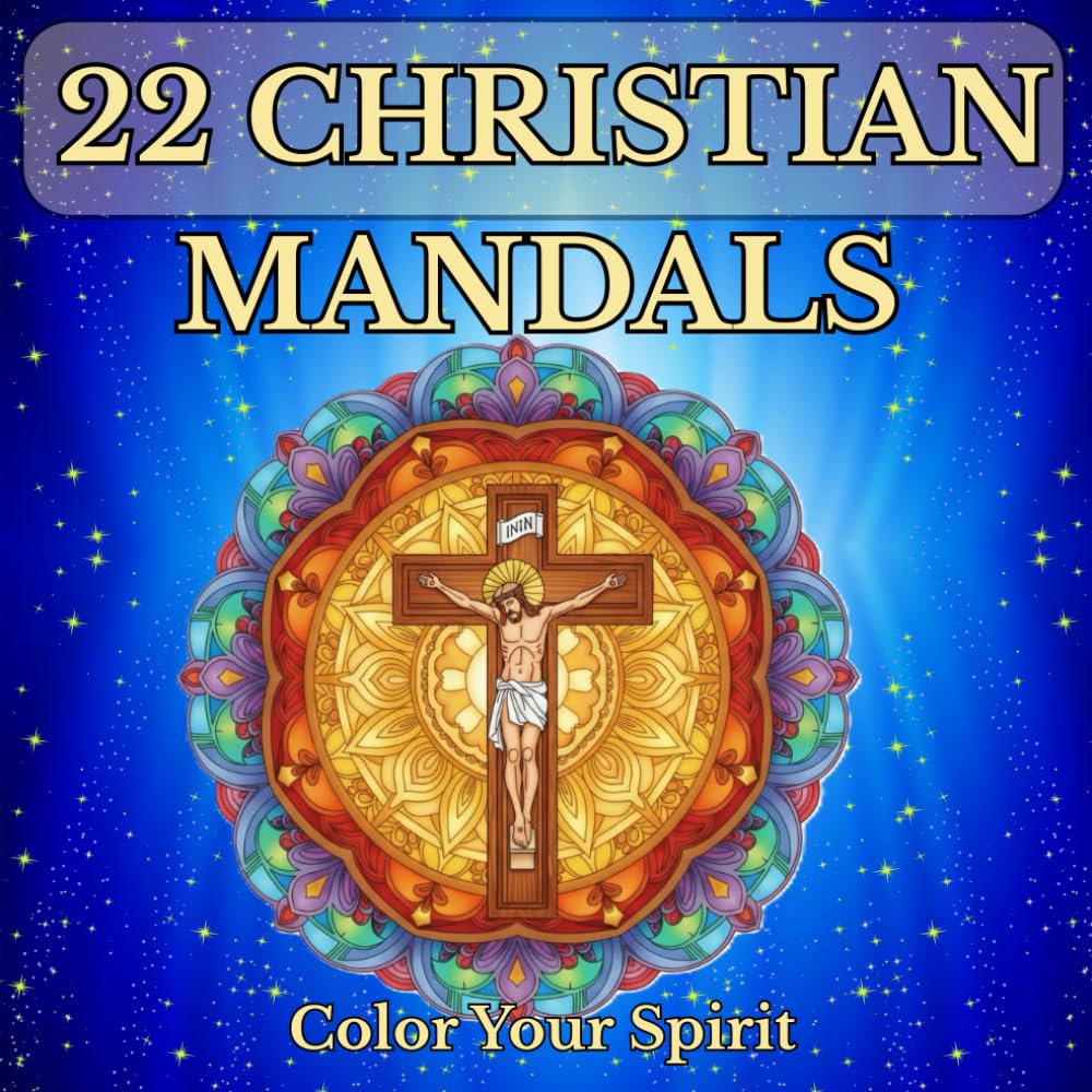 22 Christian Mandalas: A journey through Catholic spirituality through colors and symbols. Color Your Faith