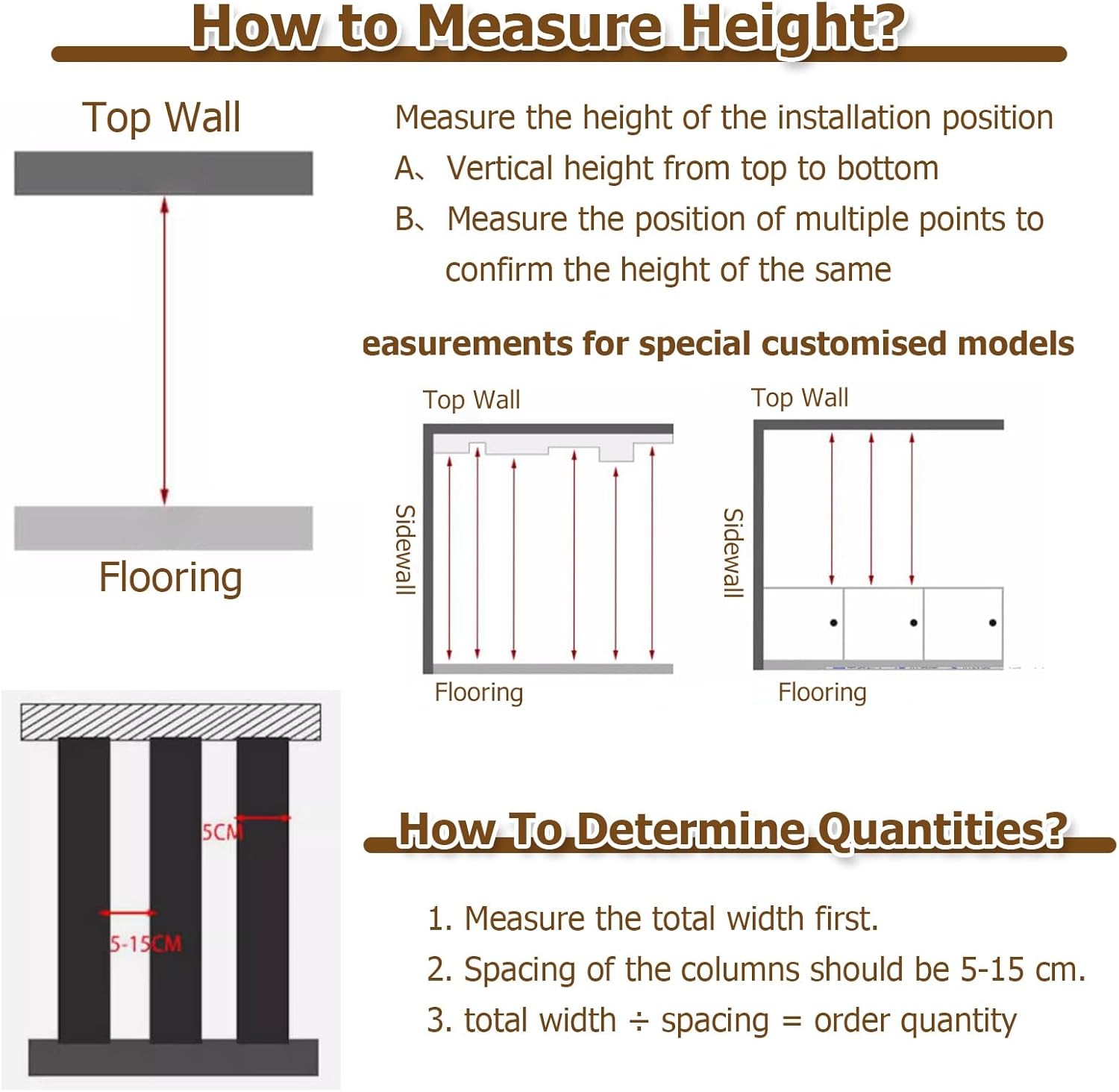 Black Wooden Slat Divider - 6 pcs, 7.38ft Floor-to-Ceiling Privacy Screen, Large Living RPartition, Standing Columnar Wall Divider, Stylish Home Decor