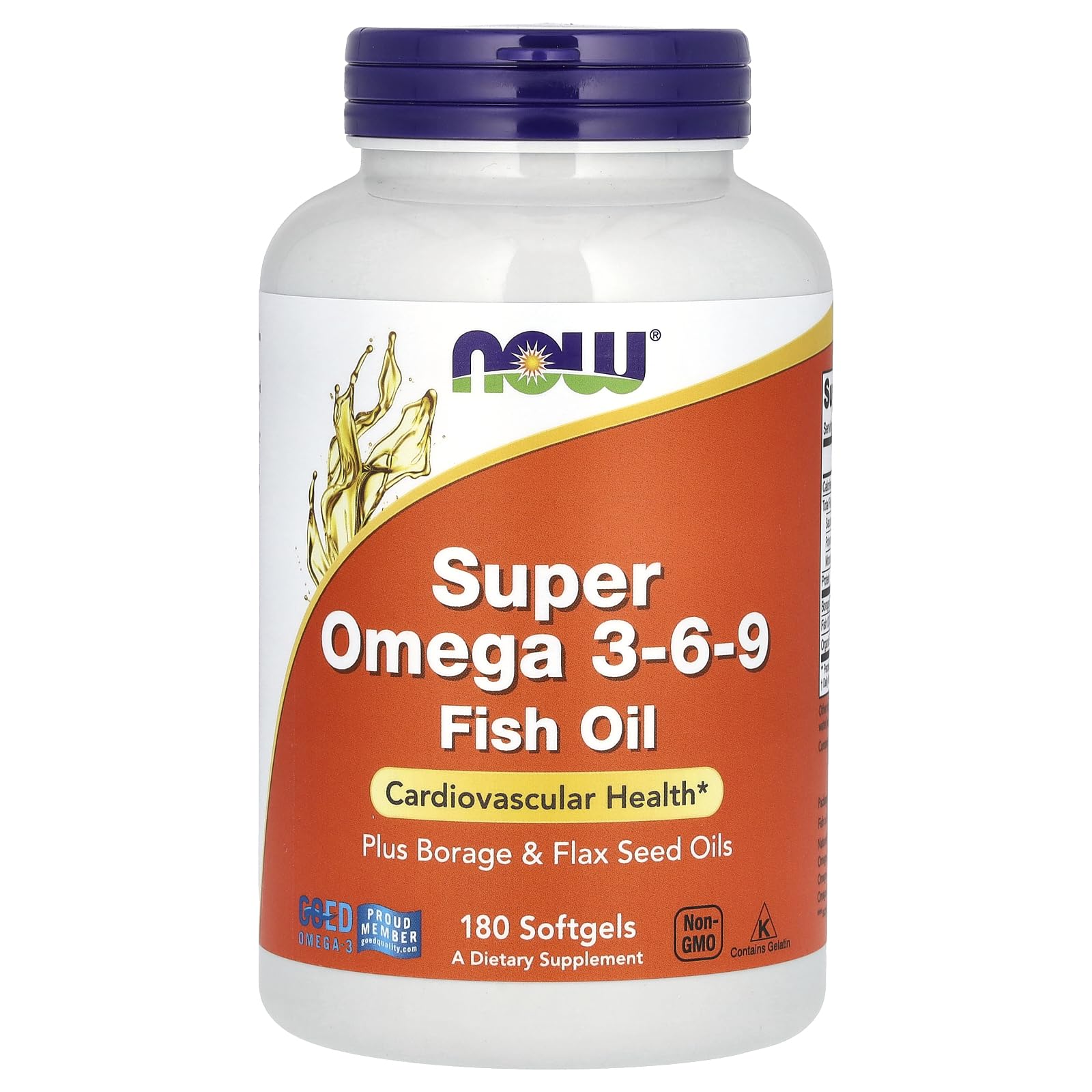 Super Omega 3-6-9 Soft-gels, 1200Mg, 180-Count