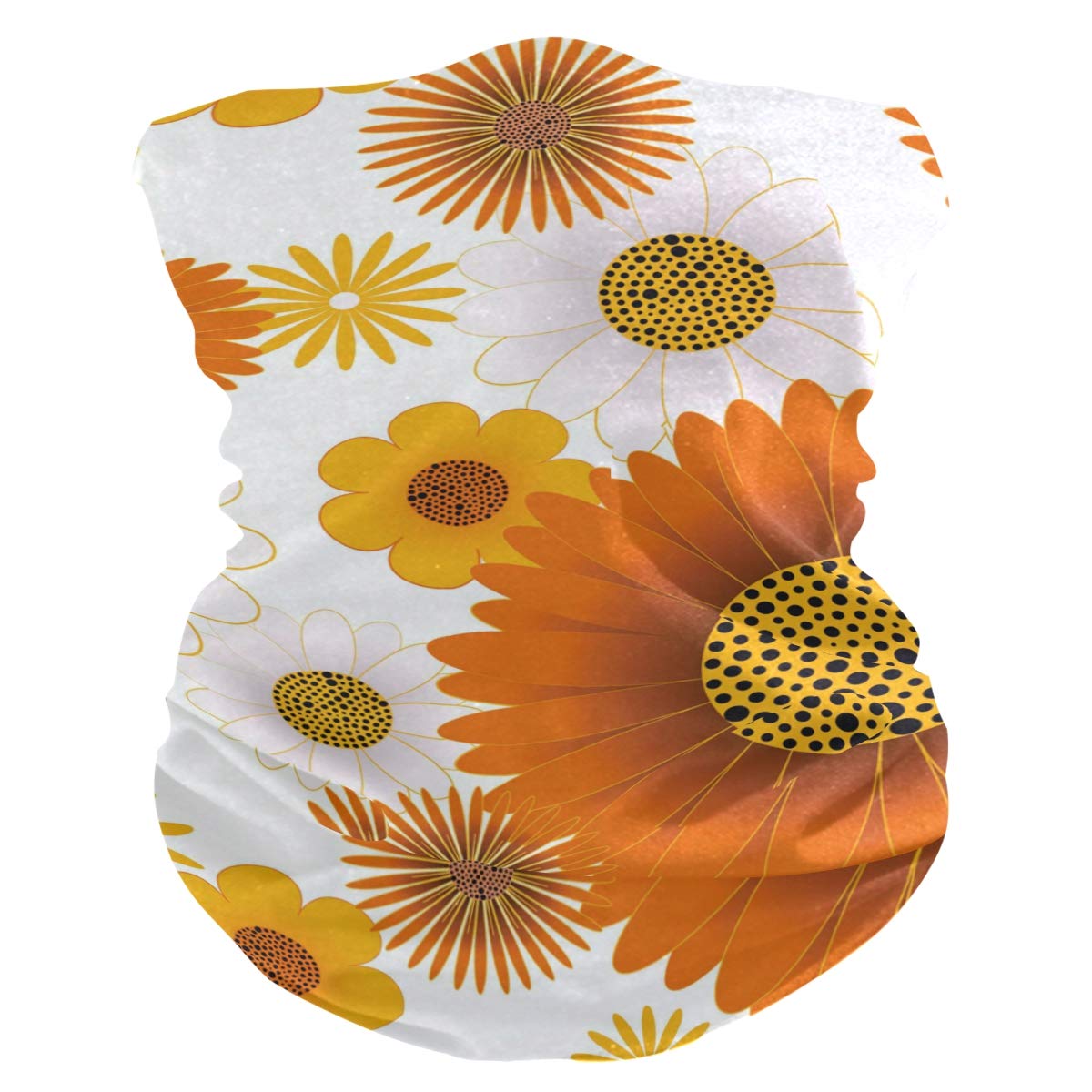 MOYYO Sunflowers Face Sun Dust Mask Bandanas Seamless Elastic Head Wrap Neck Gaiter Magic Scarf Headband for Festivals Running Cycling Indoor Outdoor Sport