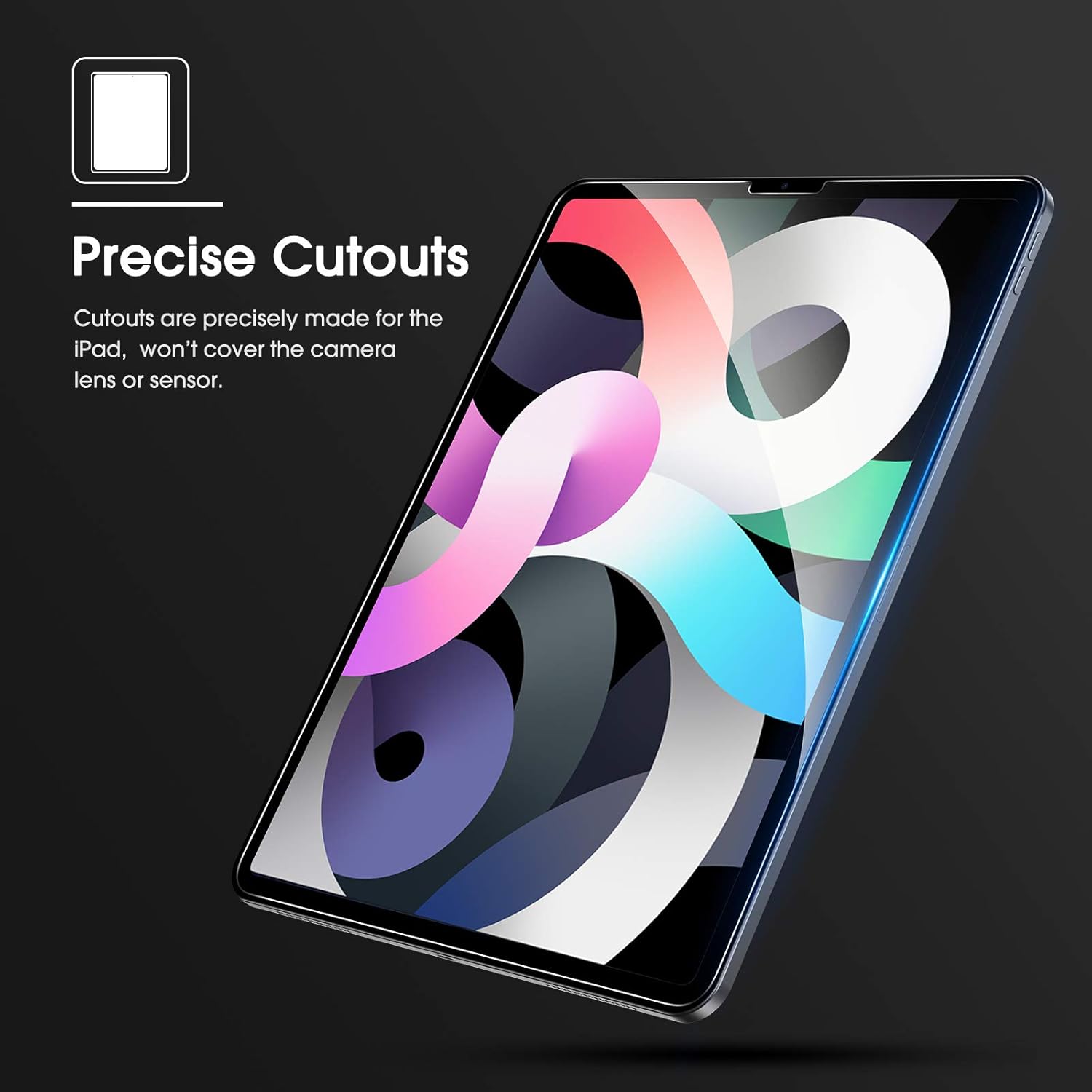 OMOTON [2 Pack] Screen Protector Compatible with iPad Air 4 10.9 Inch 2020 / iPad Pro 11 Inch [Compatible with Apple Pencil] - Tempered Glass Compatible With iPad Air 4th Generation : Electronics