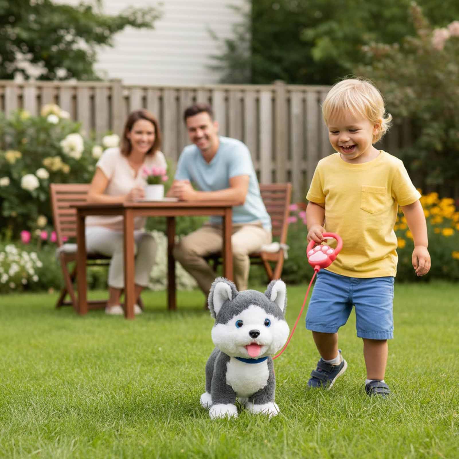 Cachorro Robot Realista Perro Robot Interactivo con Mando a Distancia para