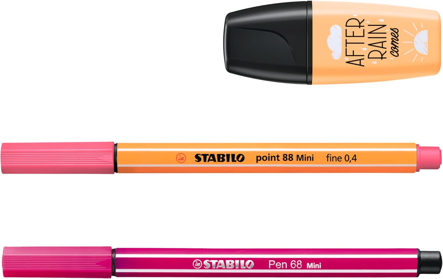 STABILO - Pen Set Pastellove Set - point 88 Mini, Pen 68 Mini & BOSS MINI - Pack of 18 - Assorted colors