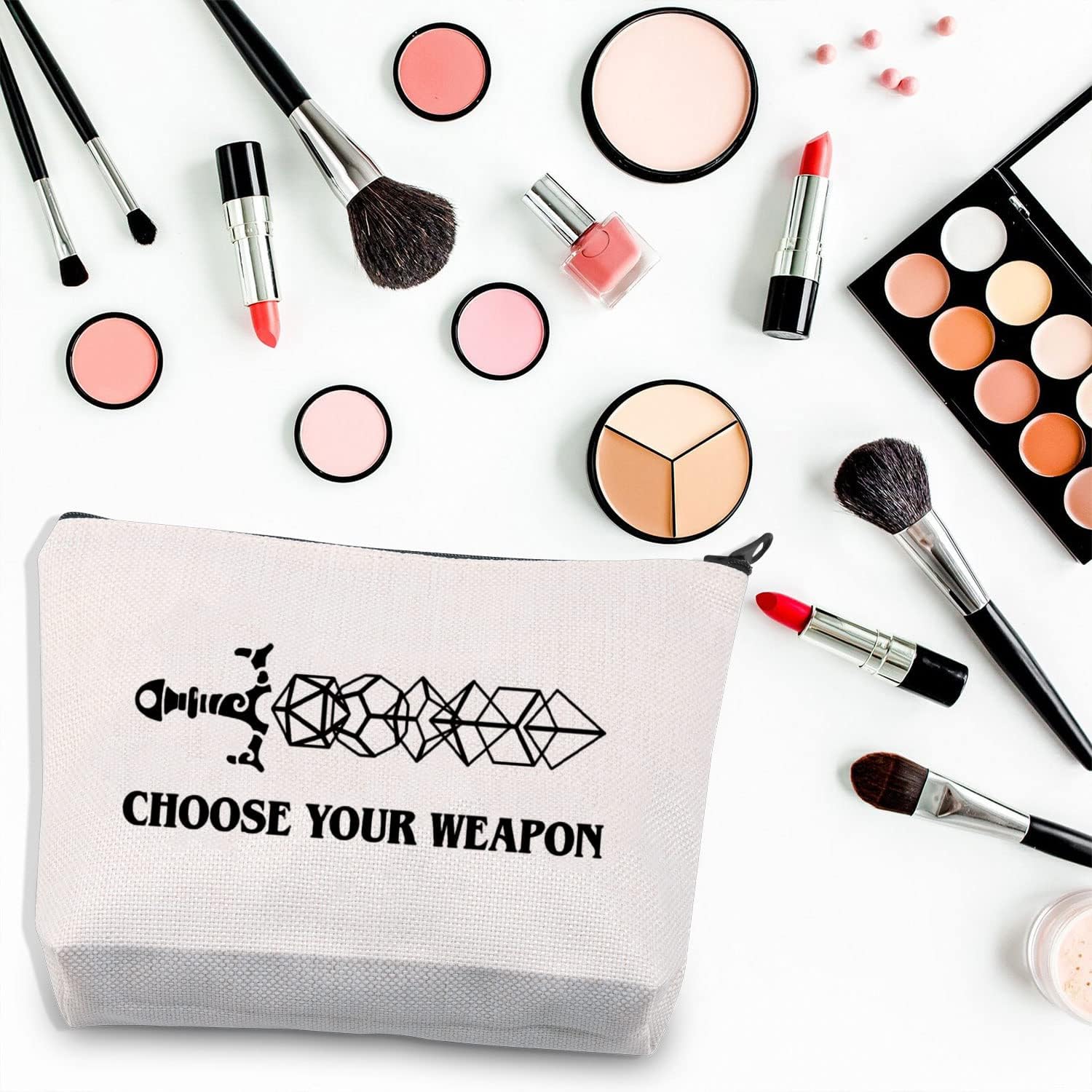 BDPWSS Choose Your Weapon Gamer Makeup Bag Dragons D20 RPG Gaming Gift Dragons Tabletop Role Playing Gamer Gift (Choose your dice) - Image 3
