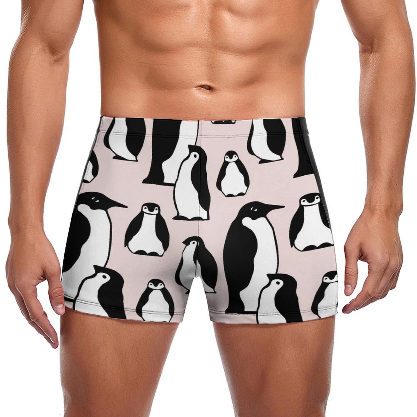 Pingouin mignon maillot de bain homme boxer extensible séchage rapide - 7