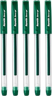 Reynolds Jiffy 0.5 mm Needle Point Gel Pens - Pack of 40 (Green)