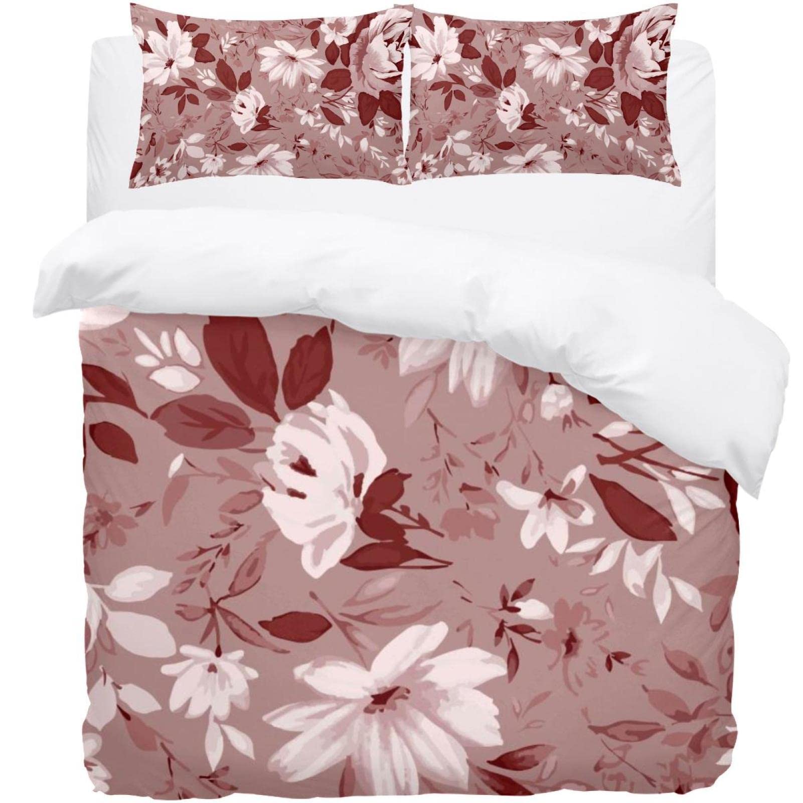 Parure de lit simple douce fini les nuits froides avec la housse de couette florale