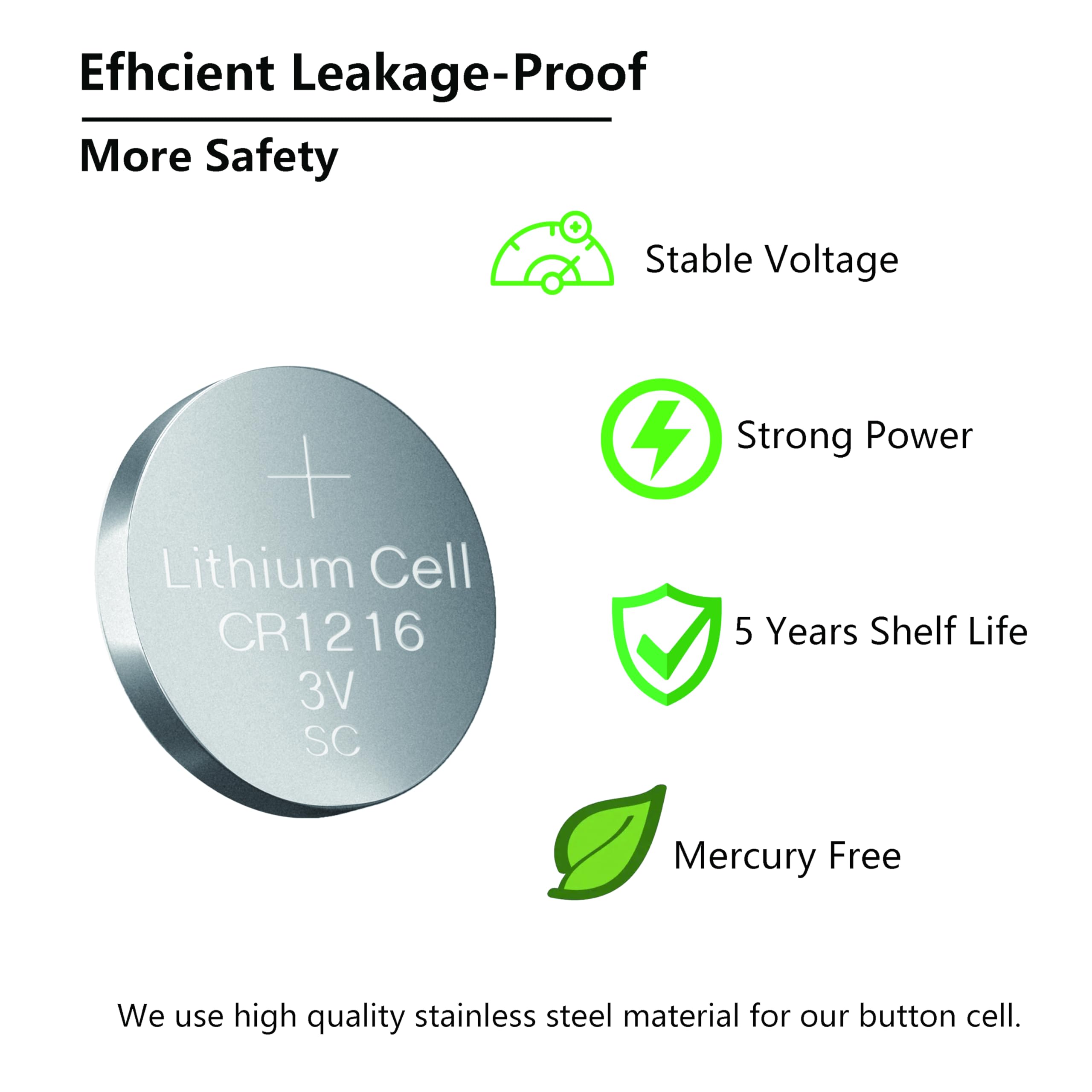 TIANQIU 20 AG3 / LR41 / 192/392 Button Cell Battery Long Shelf Life 0% Mercury (