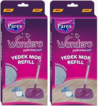 Wondero Replacement Mat Mop X 2 Pieces