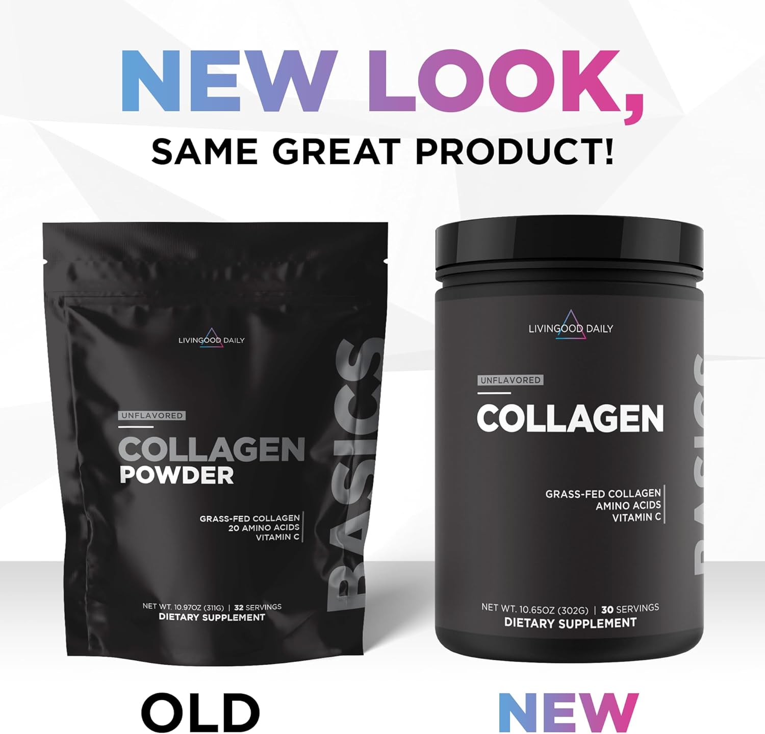 Livingood Daily Unflavored Collagen Powder for Women & Men, Hydrolyzed Collagen Peptides Powder with Vitamin C, Protein with 20 Amino Acids, Type I & III, Grass Fed, Keto, Paleo, Gluten Free, 30 Srvgs - Image 7