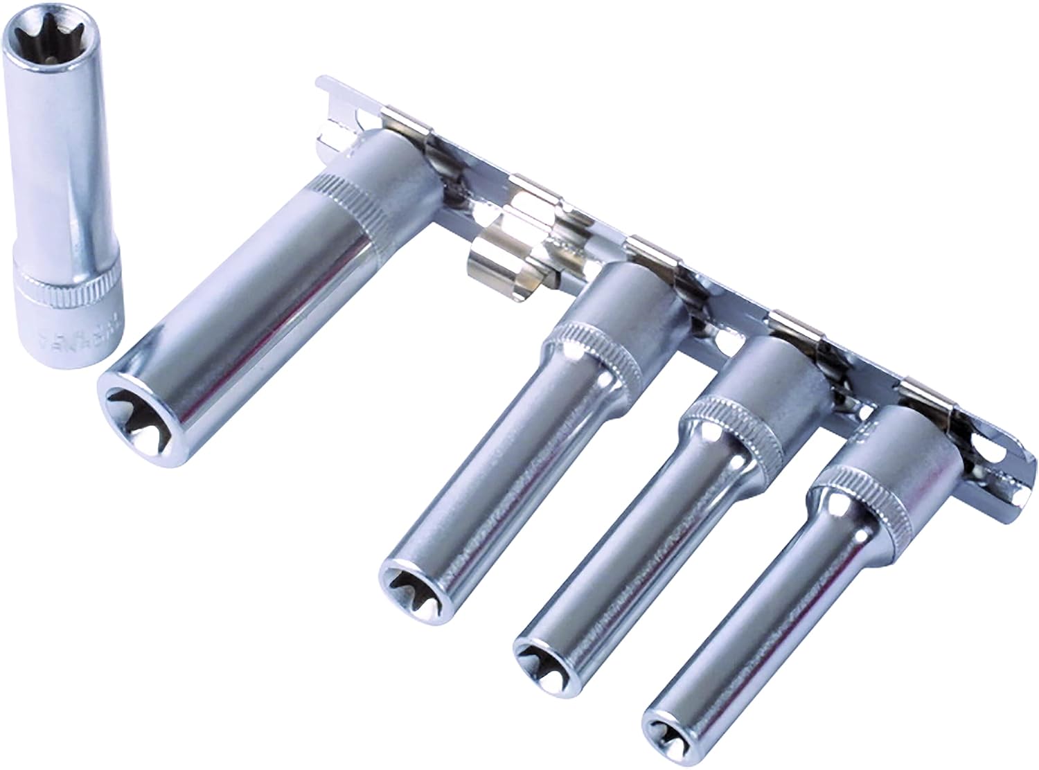 Tool connection 3393 Star Socket Set Deep 3/8"D 5pc ( Laser )