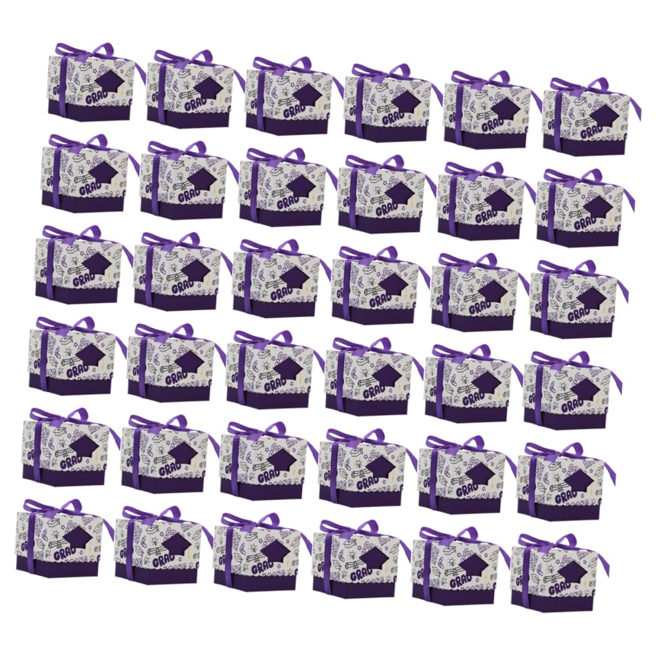DECOMELODY 50stücke Abschluss Candy Boxen Aus Papier Bonbonschachteln Zum Schulabschluss Süßigkeitenboxen Für Graduation Party Favors Und Dekorationen