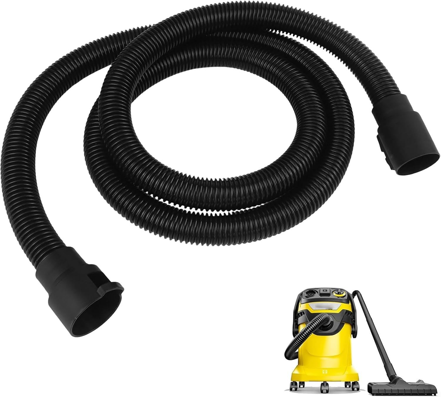 Tubo di aspirazione extra lungo per modelli Kärcher NT20/30, ‎2.863-305.0, prolunga di ricambio per Kärcher MV2 MV4 MV6 A 2003 A 2004 WD2 WD3 WD4 WD6 accessori per aspirapolvere (3,5 m)