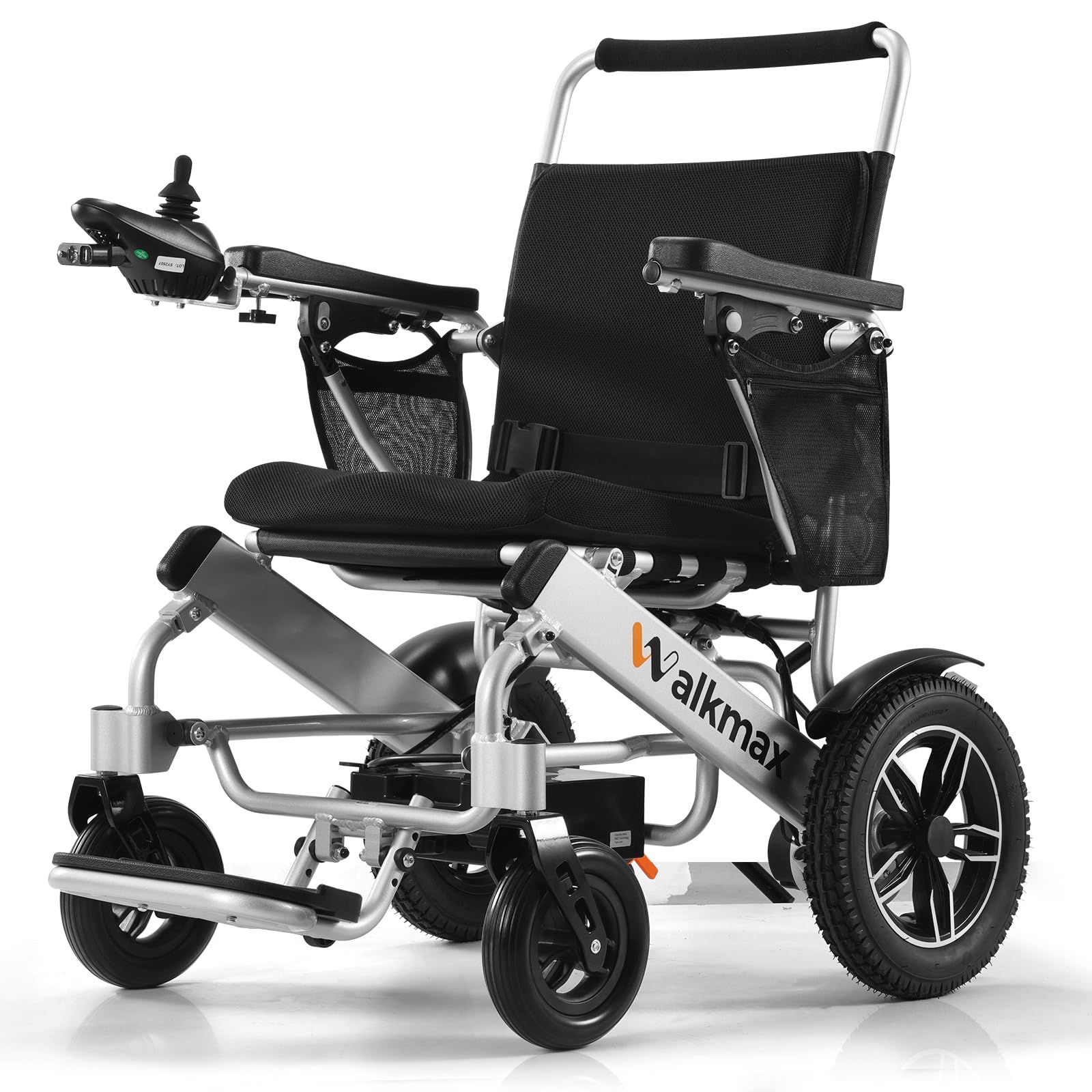 [2025 Upgrade] 30 Miles Long Travel Range ElectricWheelchairs for Adults with 20" Extra-Wide seat - AllTerrain Folding Motorized wheelchairs for Seniors Support450 lbs,Airline Approved (Silver)