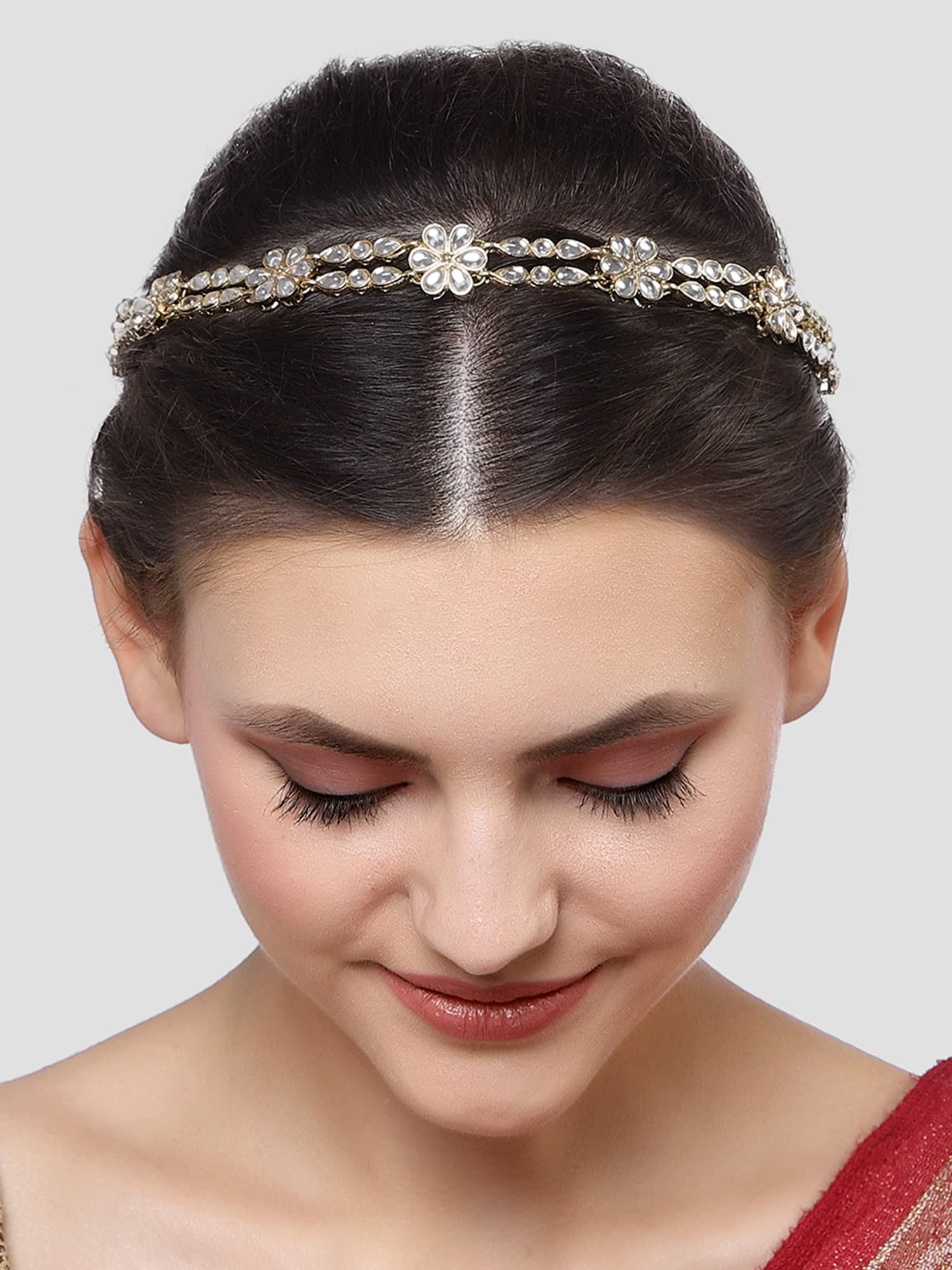 See full amazon price history chart for Karatcart Gold Plated Handcrafted Floral Kundan Hairband for Women Karatcart Gold Plated Handcrafted Floral Kundan Hairband for Women (B0BW4JYJ21) Amazon Price History, Amazon Price Tracker