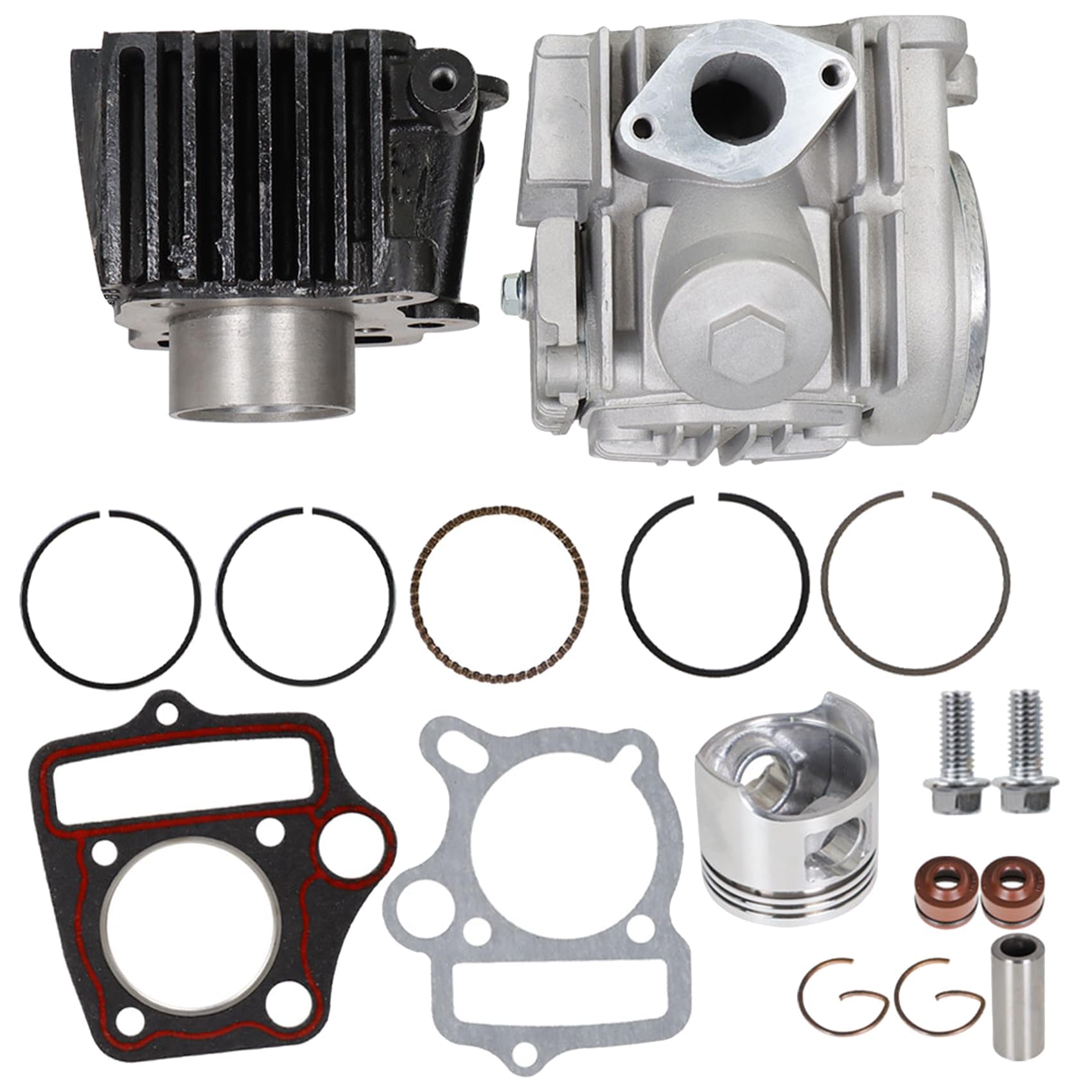 labwork Top End Kit Cylinder Head Piston 39mm Replacement for Honda XR50
