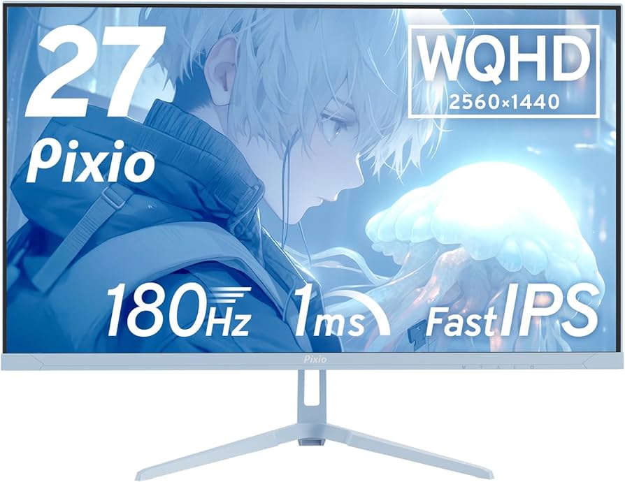 Amazon.co.jp: Pixio PX278 WAVE Pastel Blue ゲーミングモニター 27 
