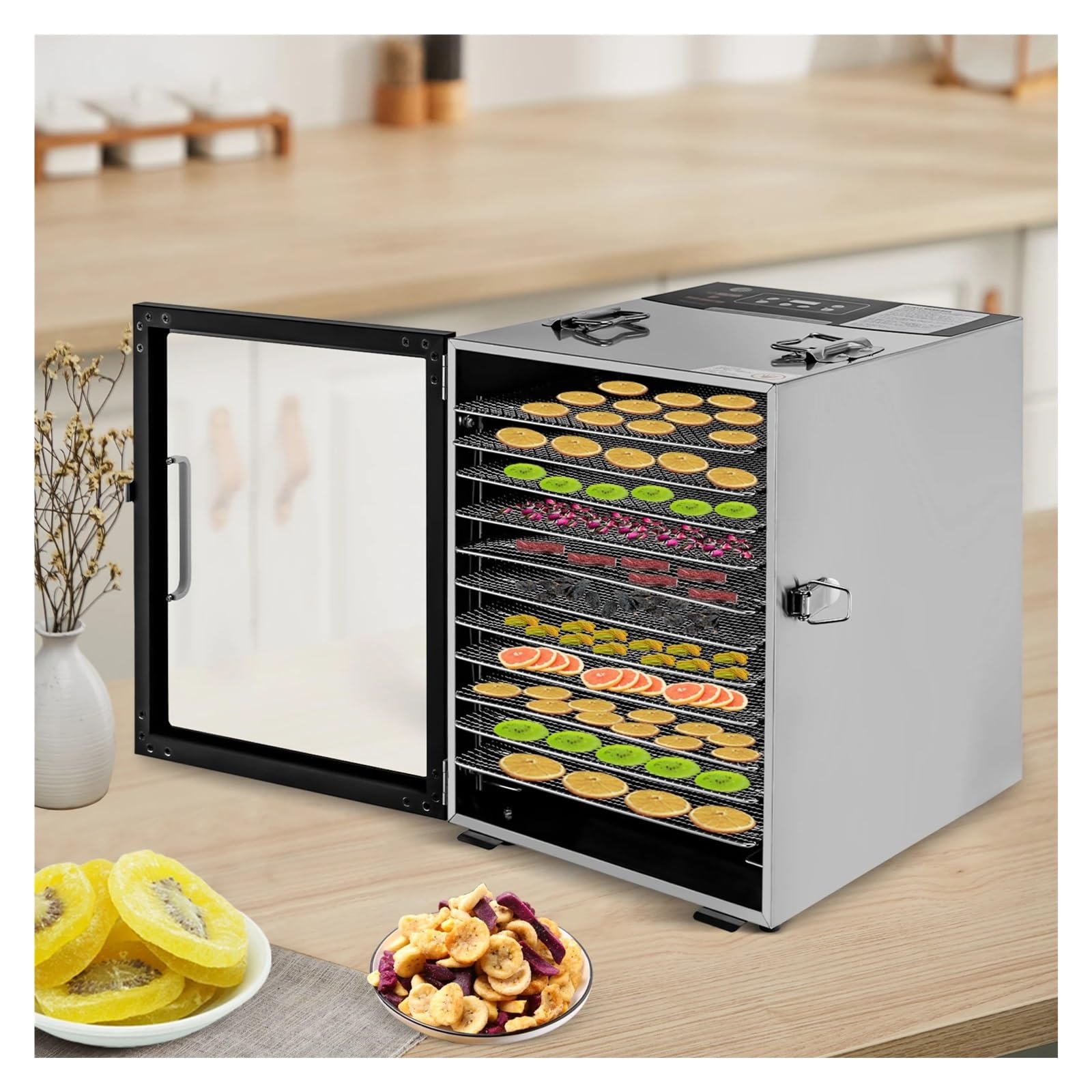 Déshydrateur Alimentaire 800W, Sèche-aliments Électrique