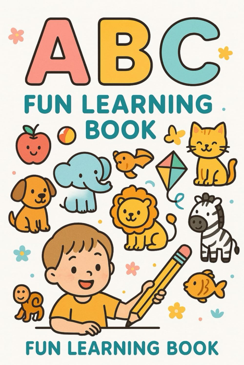ABC Fun Learning Book: Learn Capital & Small Letters, A to Z Words and Tracing Practice for Kids