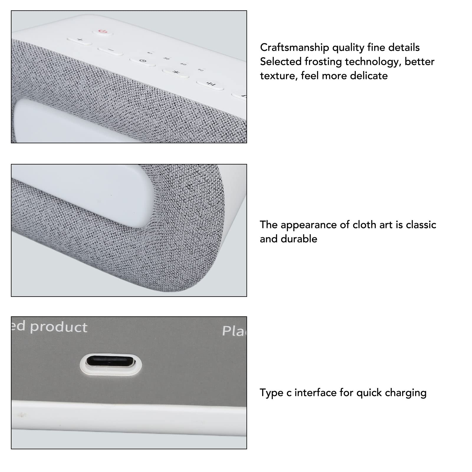 Macchina per Dormire con Musica, Riduzione del Rumore, Timer a 3 velocità, Macchina per il Rumore Bianco, Luce Soffusa, Suono Naturale con Manuale di Istruzioni per la Casa (Grigio)