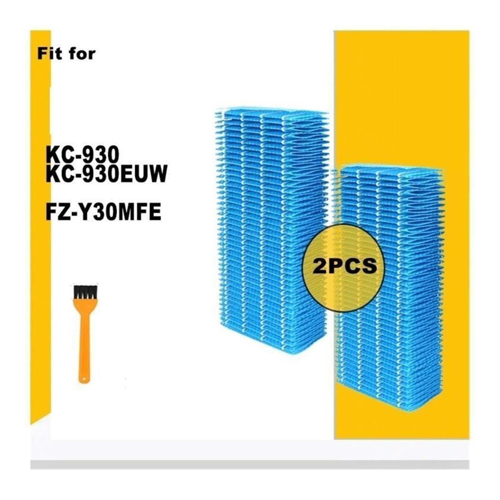 Filtro Humidificador De FZ-Y30MFE, Compatible Con Sharp, Limpiador De Aire KC-930EUW KC-930 Elemento De Filtración De Aire Malla De Filtro Combinado(2pcs)
