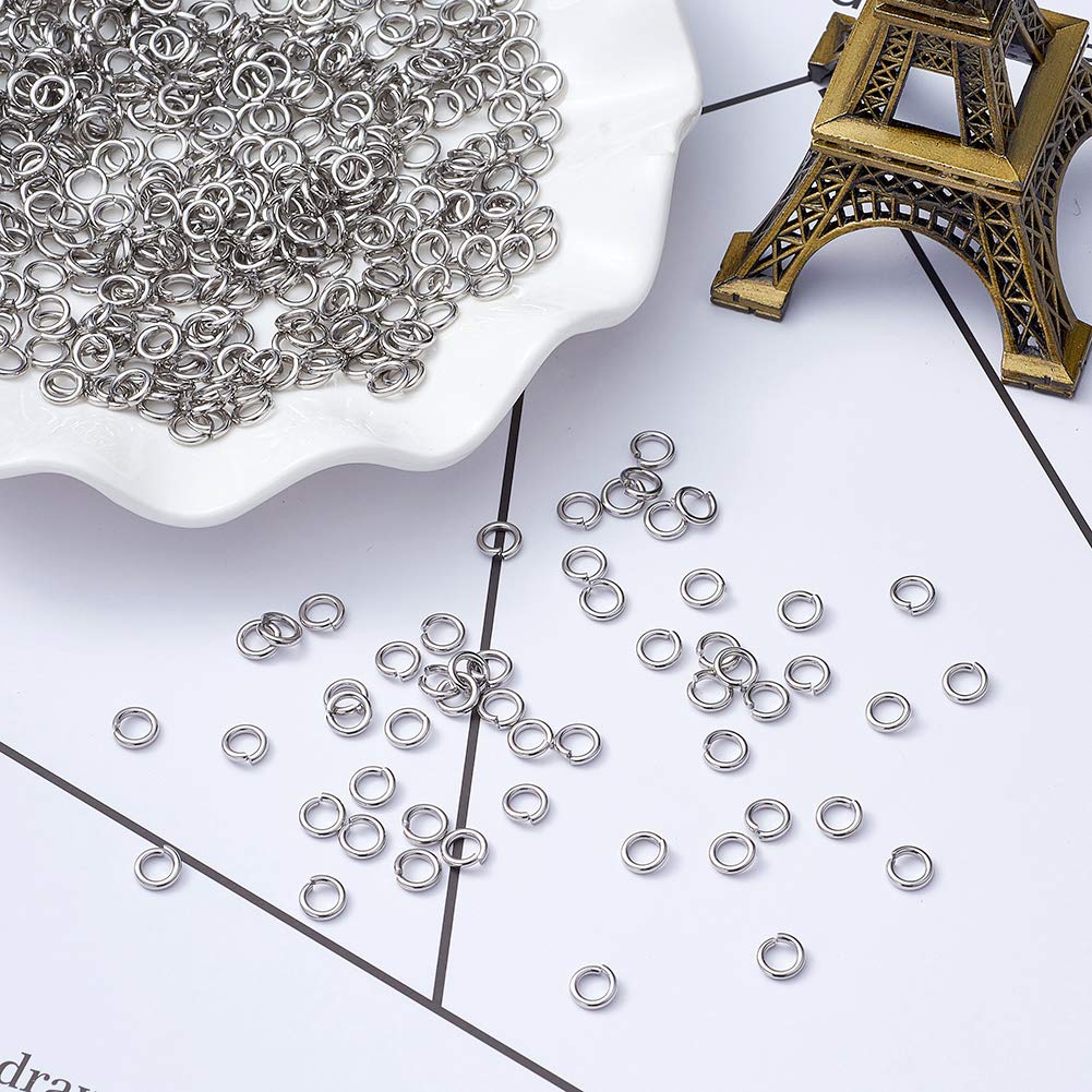 100 Anneaux Ouverts Dorés 5 Mm Preciosa - Neufs, Fabrication Française