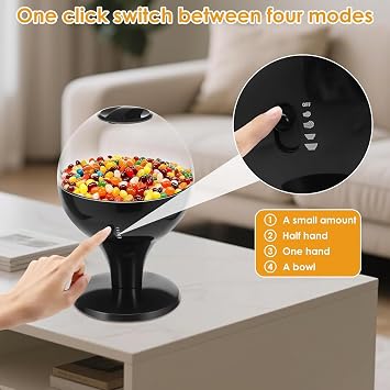 Candy Machine Dispenser Automatic Organizer | Desktop Candy Dispenser for Vending Snack Food Bean Nut Kids Office Home Countertop Halloween Christmas