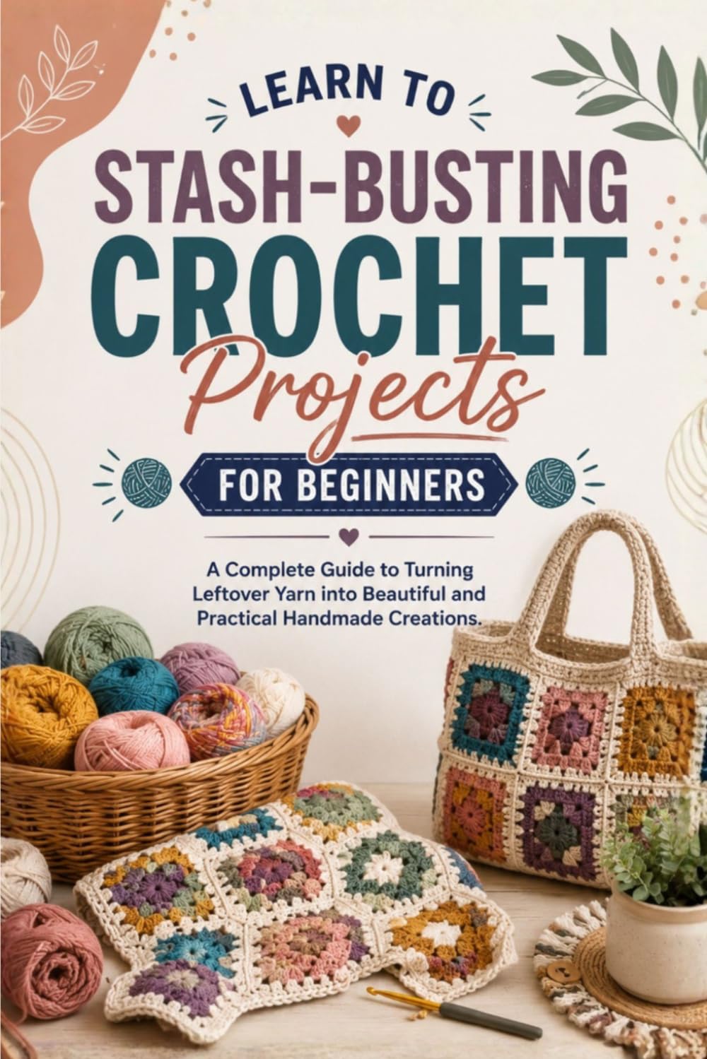 Learn to Stash-Busting Crochet Projects for Beginners.: A Complete Guide to Turning Leftover Yarn into Beautiful and Practical Handmade Creations
