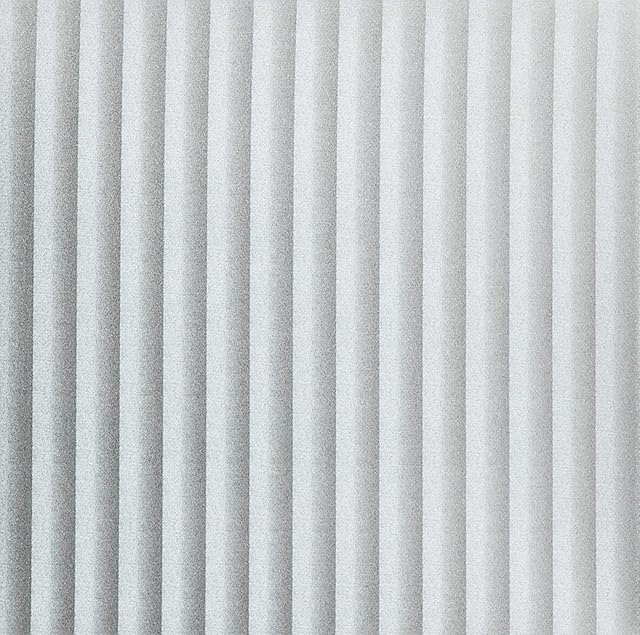 FENTIS Frosted Privacy Window Film Static Cling No Glue Home Security Glass Film Decorative Anti-UV Heat Control Window Tint Opaque Film Shutters Effect for Balcony Bedroom Bathroom Office 90x200cm