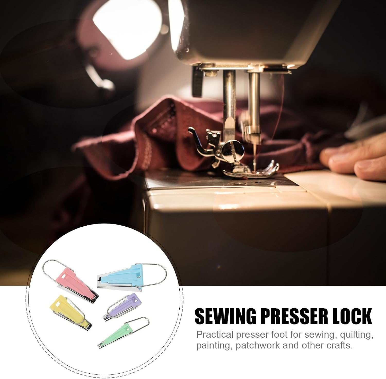 PRETYZOOM 5pcs Small Bias Tape Maker Set DIY Sewing Tools Quilting Biasing Strips Roll Kit for Patchwork and Fabric Binding