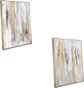 Zessonic Gold Abstract Wall Art