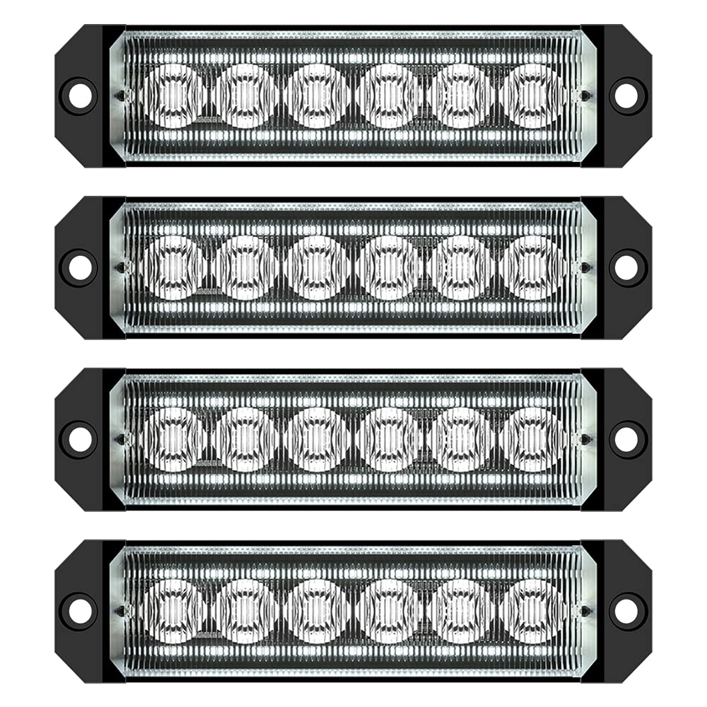 Buy KaiDengZhe 4PCS 24 LED Emergency Strobe Lights Kit Ultra Slim