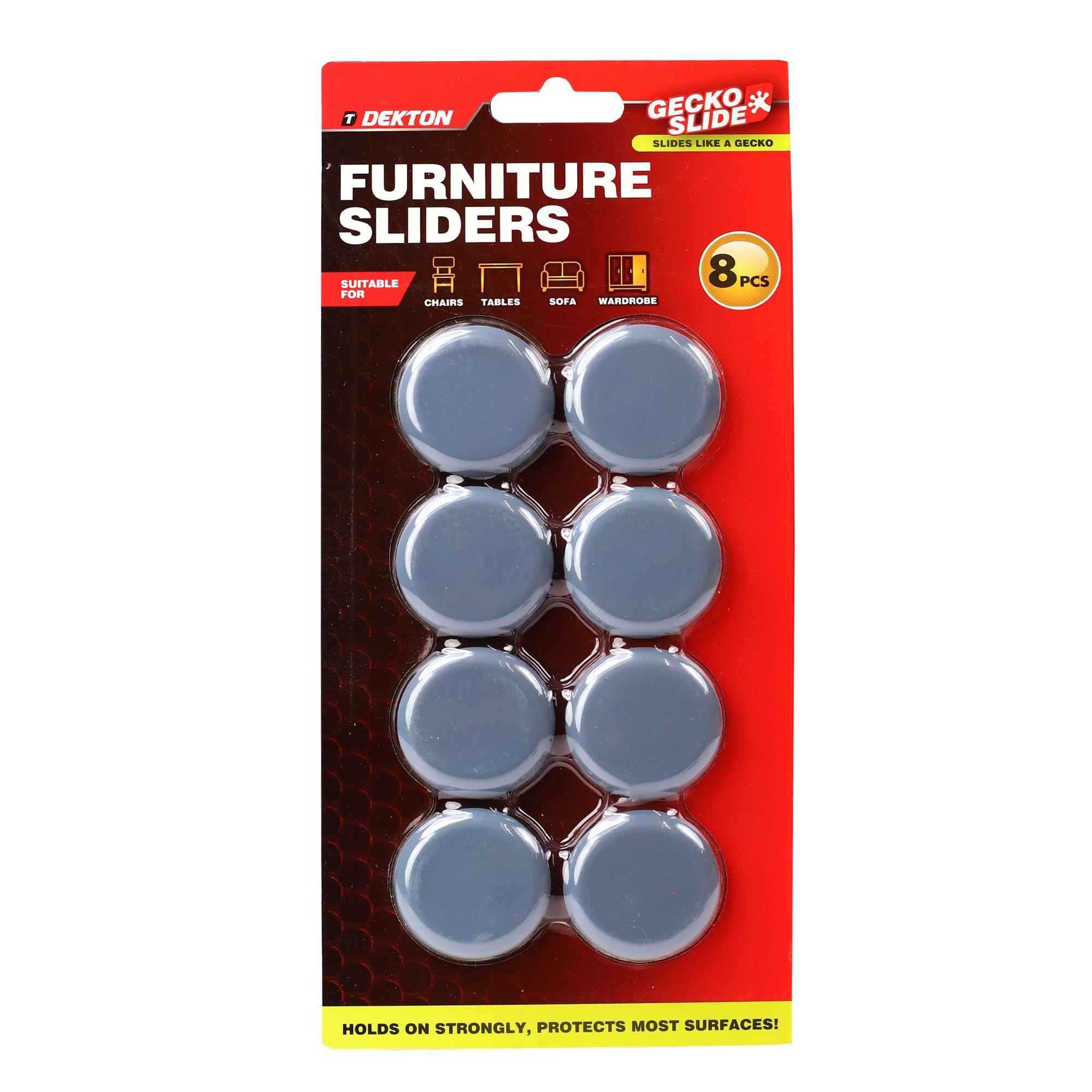 Dekton Geckoslide 8pc Set Medium-Non-Slip Drawer, Cabinet Liners| Heavy-Duty Grip| Protects Surfaces from Scratches & Spills| Ideal for Home & Office Use| Durable, Washable Material| Secure, Organized