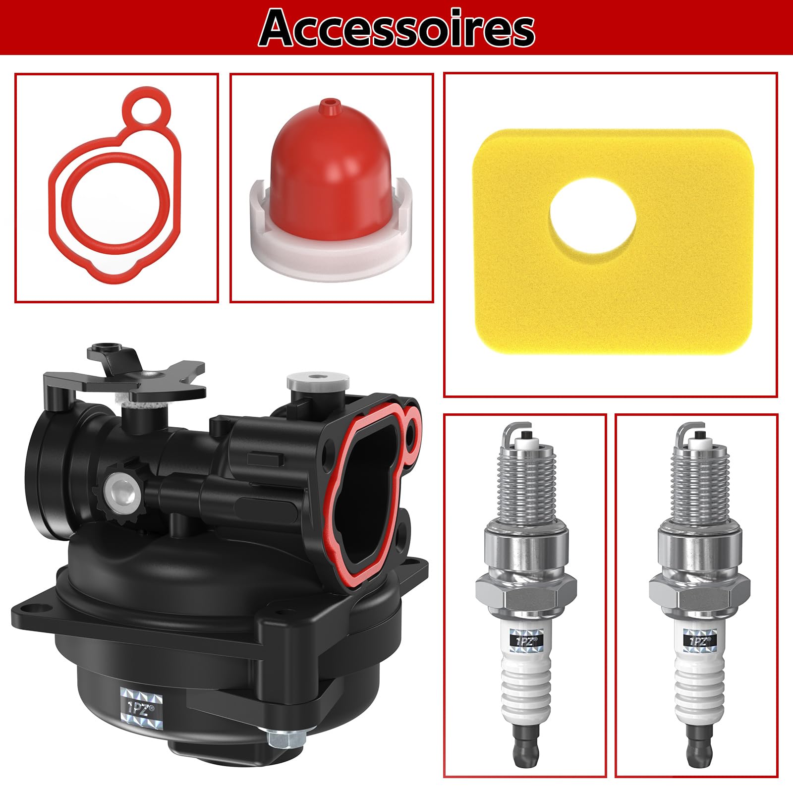 1PZ F6C-C56 Gaźnik 595656 591979 zamiennik dla Briggs & Stratton 300E 450E OVH 591979 5956 590556 799583 591160 593261 591111000000000000001111000000000000000000000000Carb de Mob części zamienne do