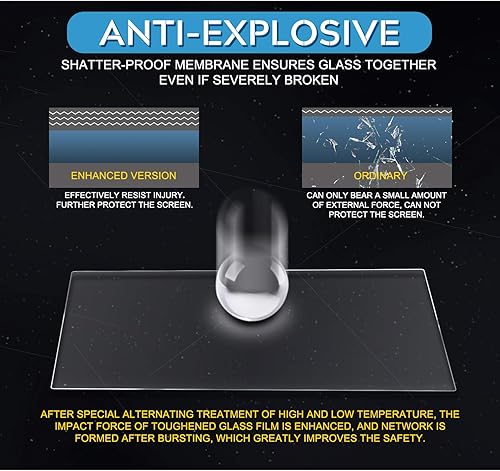 Miniatura 5 de Protector de pantalla Chevy Onix Accesorios - 8 pulgadas dureza 9H anti arañazos alta definición navegación pantalla táctil vidrio templado para