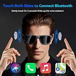 Smart Glasses for Women Men,Bluetooth Glasses with Photochromic Lenses,Built-in Mic & Speakers,Anti-Blue Light Lens with Hands-Free Listening Voice Control,Perfect for Indoor Outdoor
