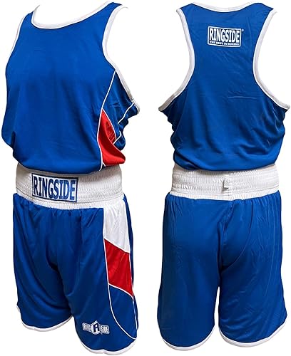 Miniatura 3 de Ringside Reversible RedBlue Boxing Competition Outfit for Adult and Youth