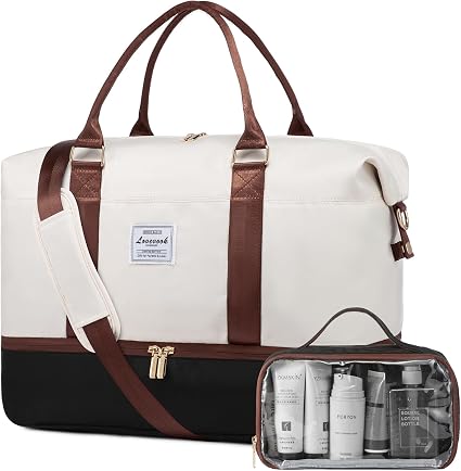 LOVEVOOK Travel Bag Weekender Bags for Women, Carry on Overnight Bag with Shoe Compartment,Duffle Bag with Laptop Pocket,Hospital Bag for Labor Delivery,Gym Tote Bag with Toiletry Bag