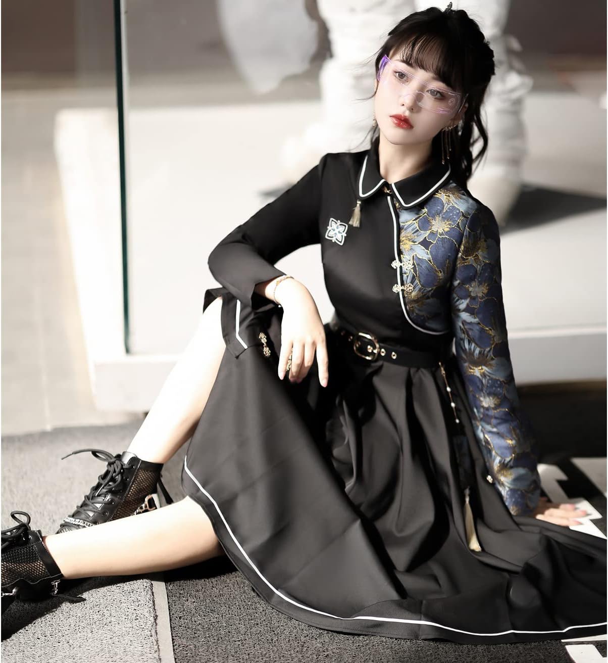 チャイナドレス SSUPTEMBER2] チャイナドレス 中華風 ワンピース ゴスロリ ゴシック