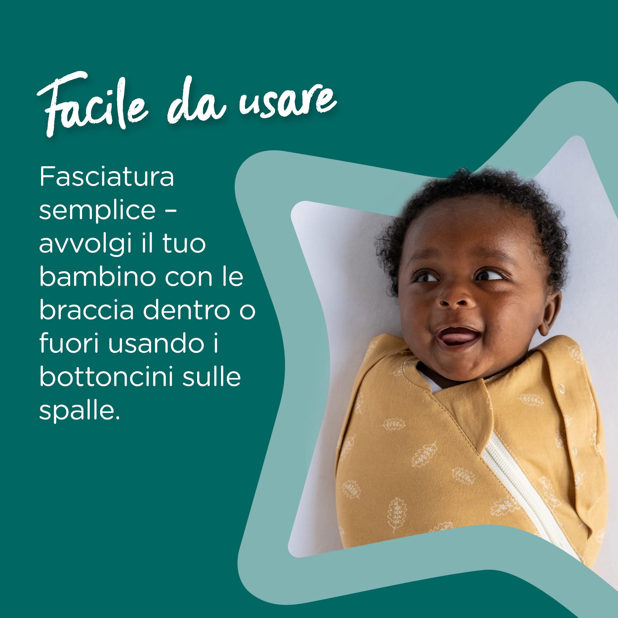 Tommee Tippee Sacco Nanna per Neonati, The Original Grobag Swaddlebag, Design per la Salute dell'anca, Tessuto Morbido in Cotone, 2,5 TOG, 0-3m, Woodland Gro Friends
