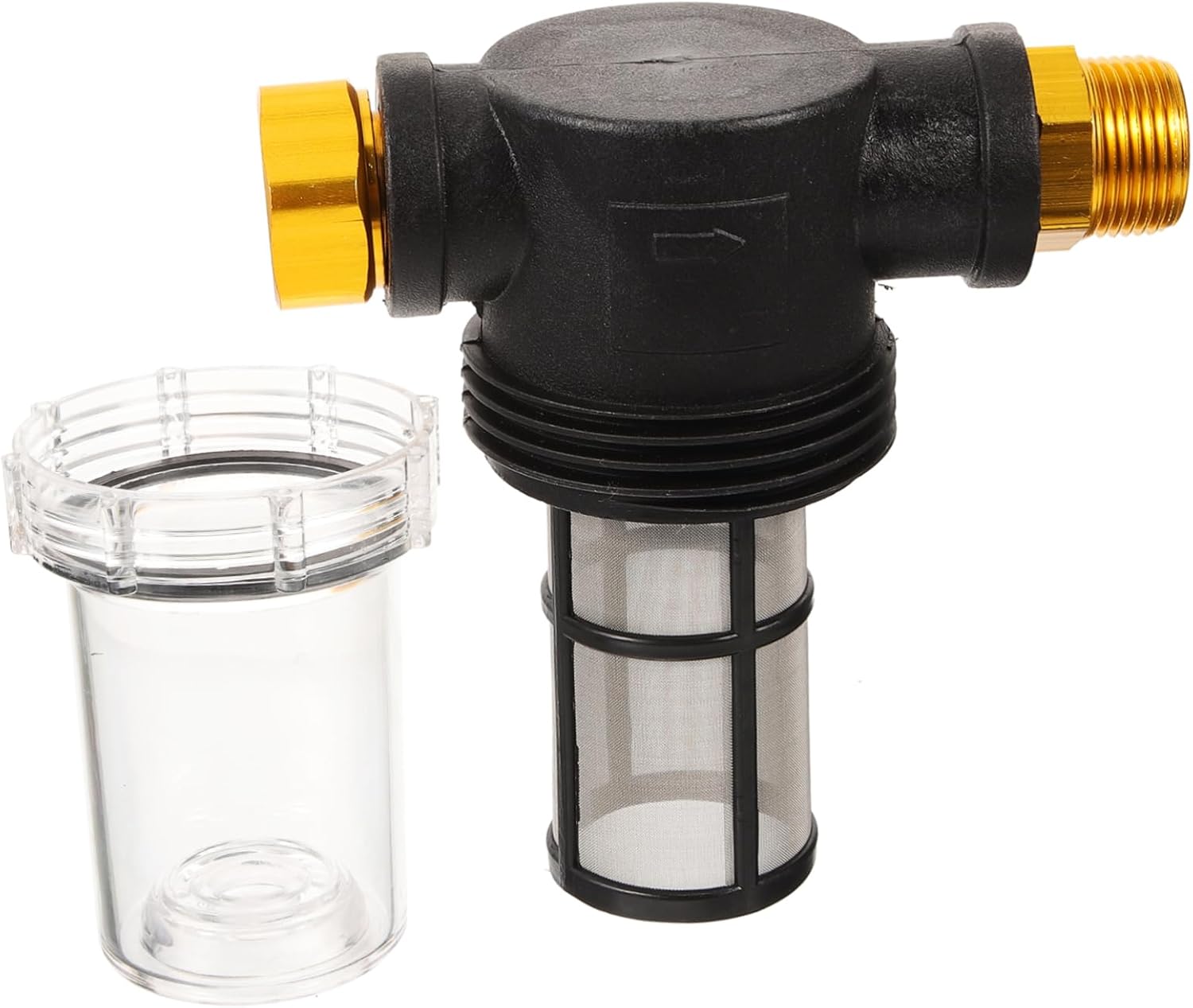 Water Filter Sediment Hose Filter for Garden High Pressure Washer Accessory EU Standard Mesh Inline Sediment Removal for Clean Water Use