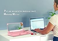 Vista 81 de TOWON Desktop Glass Whiteboard with Basic Calculator, 12 Digit LCD Display, Desk Organizers with Accessories for Office, Home, School Supplies