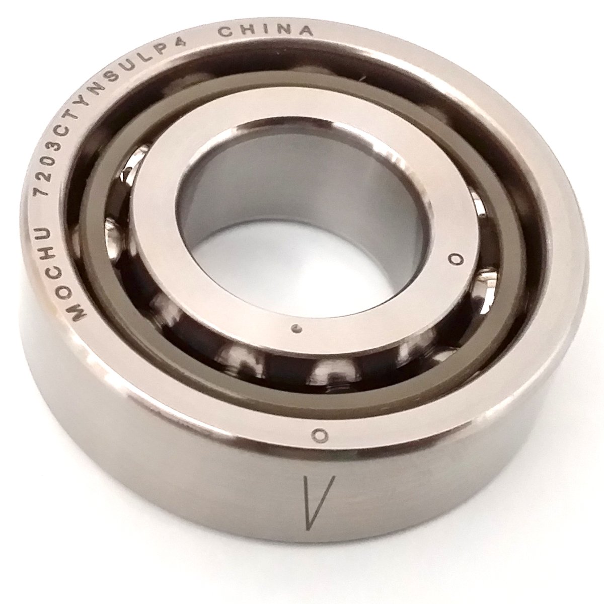 MOCHU 7203 7203C 7203CTYNSULP4 17X40X12 ABEC-7 Angular Contact Ball Bearing CNC 15° Contact Angle Universal Arrangement Metric