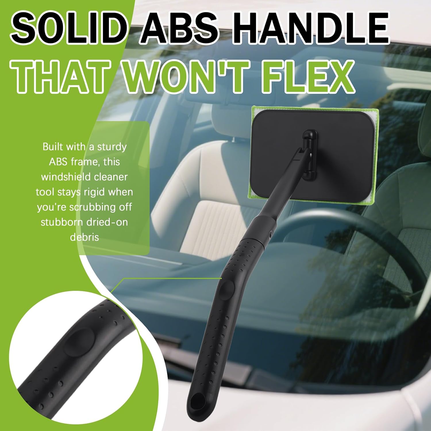 180° Swivel Head Car Window Cleaner Tool, Windshield Cleaning Tool Kit