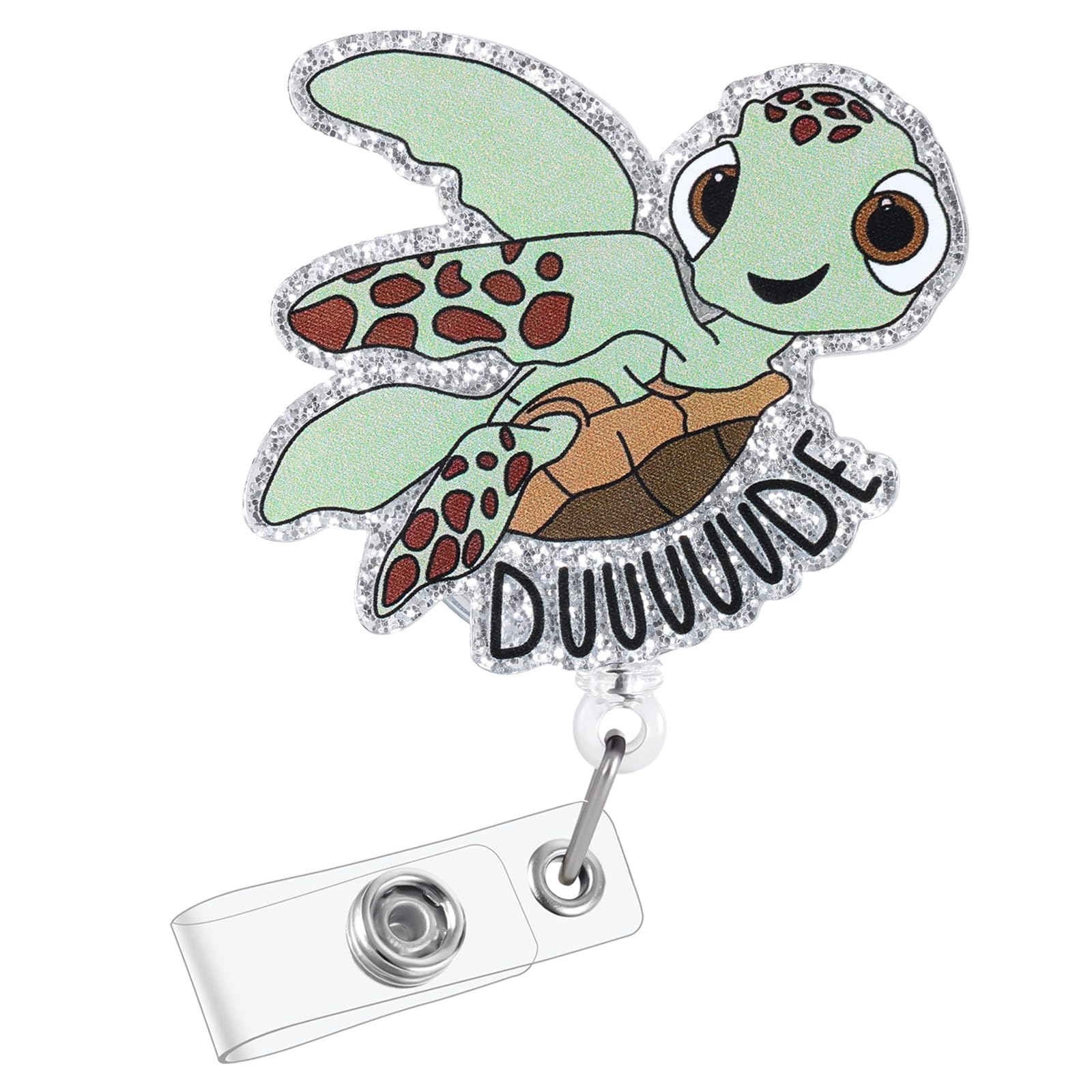 Funny Turtle Badge Reel, Cute ID Holder Retractable Clip for Pediatric, Nurse, Nursing Student, RN LPN CNA MA Medical Worker - Accessories for Work โ image 1